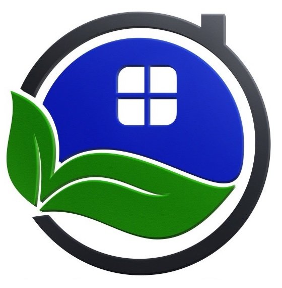 Healthy Habitat house and leaf logo